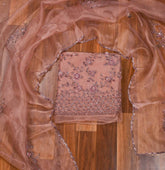 Glass Shimmer Onion Unstitched Suit